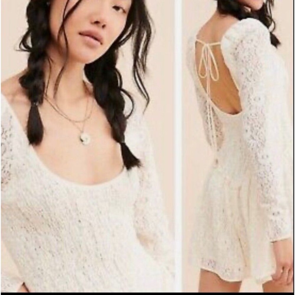 Free People Skater Lace Mini Dress NWOT